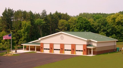 picture of Littlefield Township Fire Station in Alanson, Michigan (9,600 SF, built in 2007)